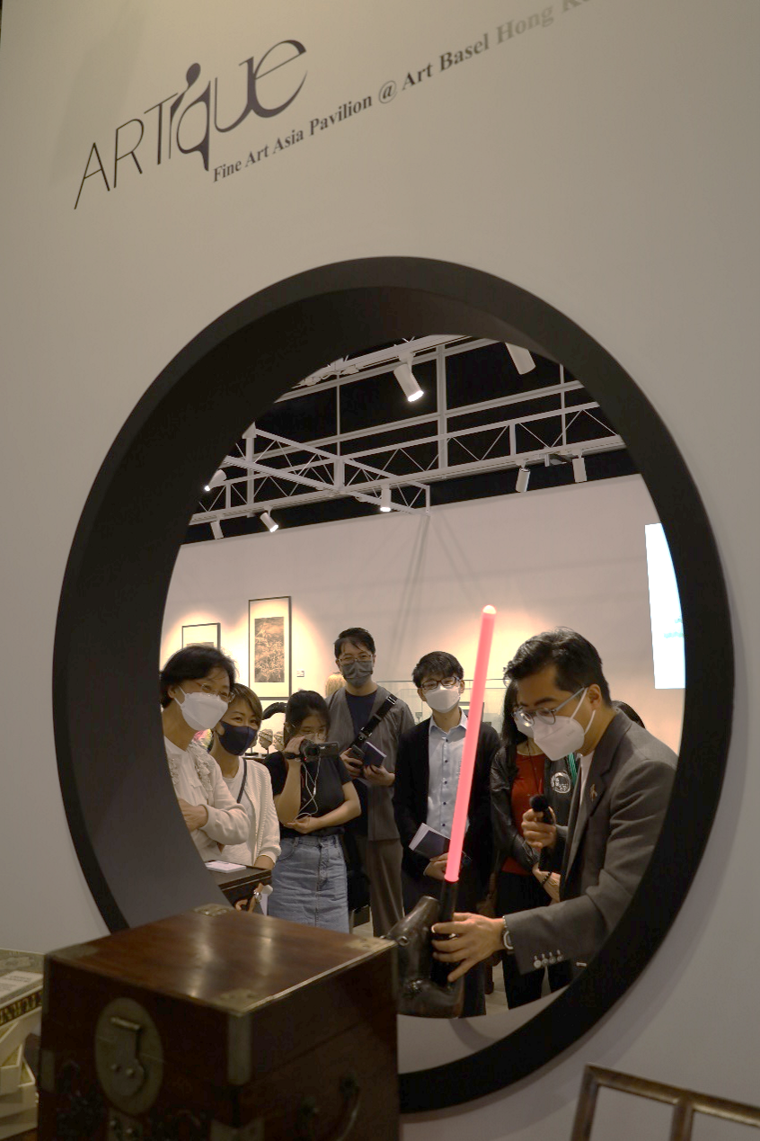 典亞藝博創辦人黑國強先生介紹參與Sandbox元宇宙創作的原型角色。